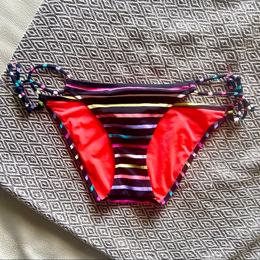 Victoria’s Secret Rainbow Stripe Bikini Bottom S